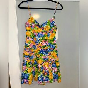 Colorful flower dress from Zara. Brand new